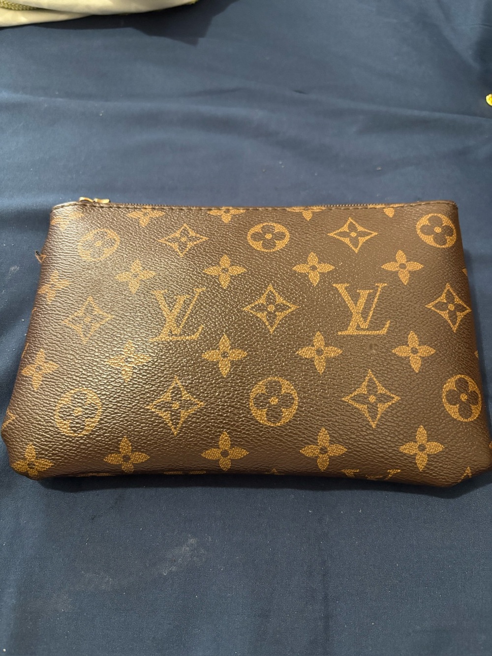 Louis Vuitton Monogram Canvas Toiletry Pouch in Brown and Tan